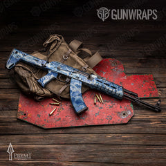 Prym1 Stream Inverted Blue AK-47 Gun Skin Vinyl Wraps