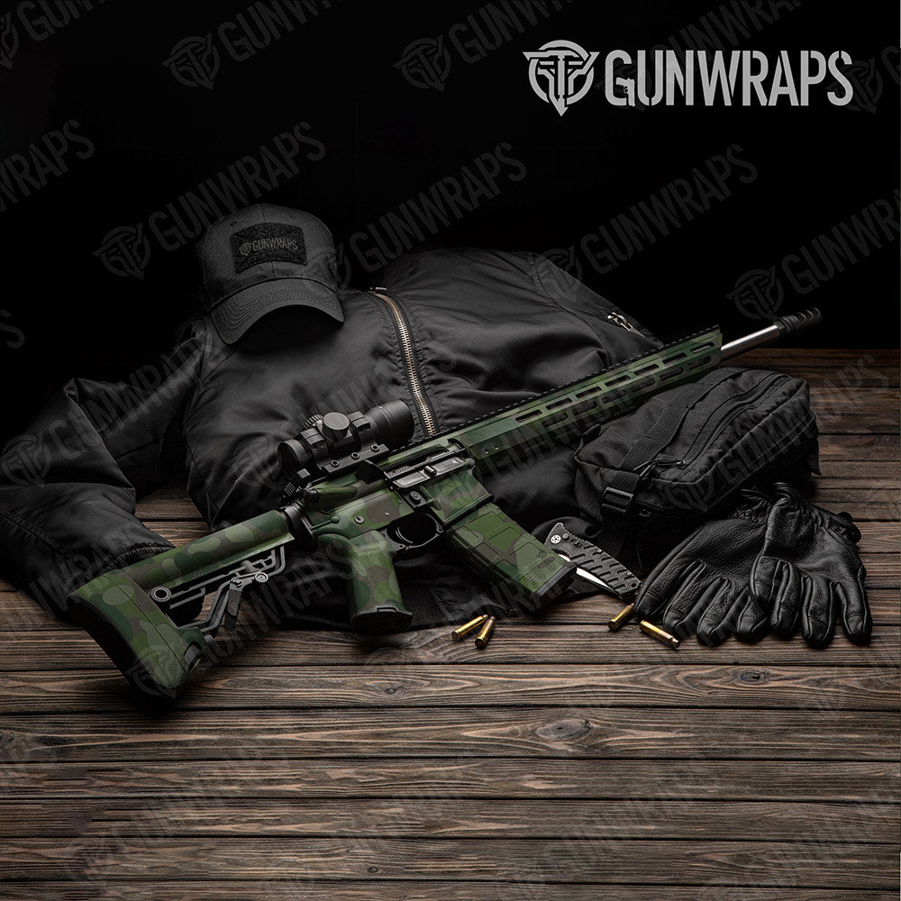 Bape Army Dark Green AR-15 Gun Skin Vinyl Wraps