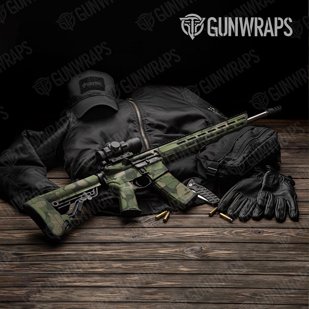 Bape Army Green AR-15 Gun Skin Vinyl Wraps