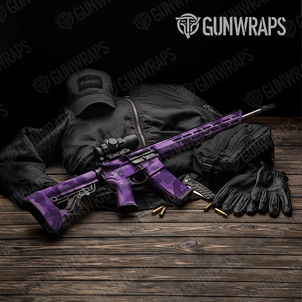 Bape Elite Purple AR-15 Gun Skin Vinyl Wraps