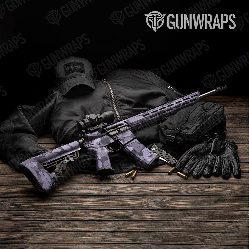 Bape Lilac AR-15 Gun Skin Vinyl Wraps