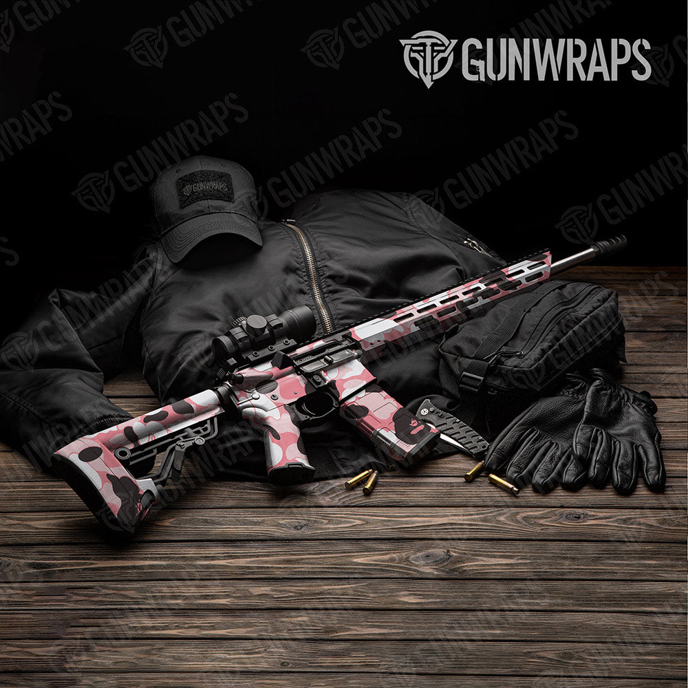 Bape Pink AR-15 Gun Skin Vinyl Wraps