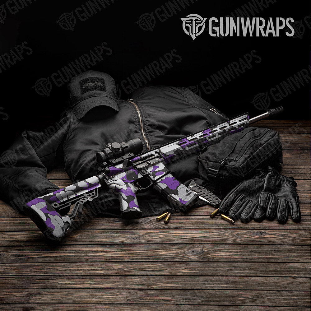 Bape Purple Tiger AR-15 Gun Skin Vinyl Wraps