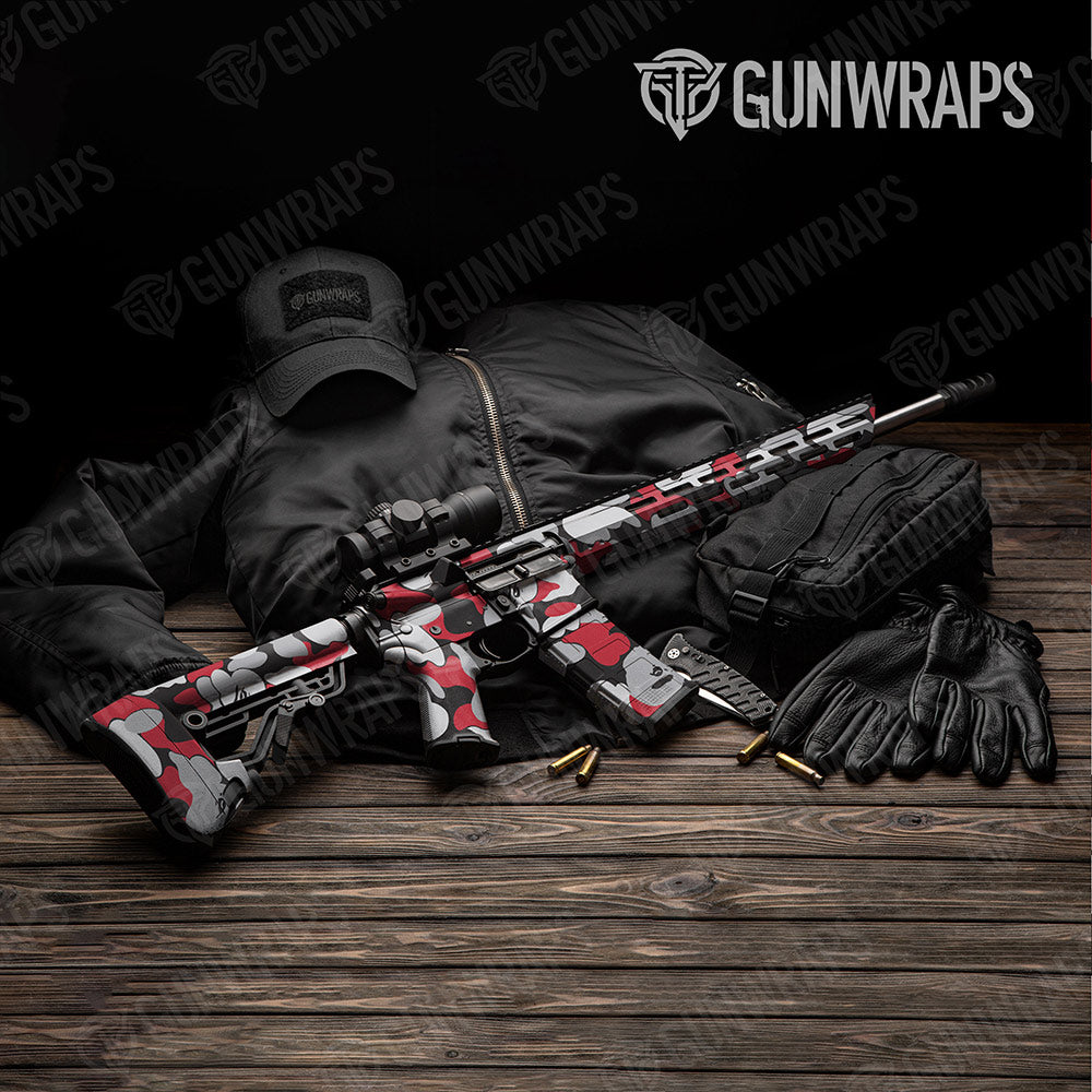 Bape Red Tiger AR-15 Gun Skin Vinyl Wraps