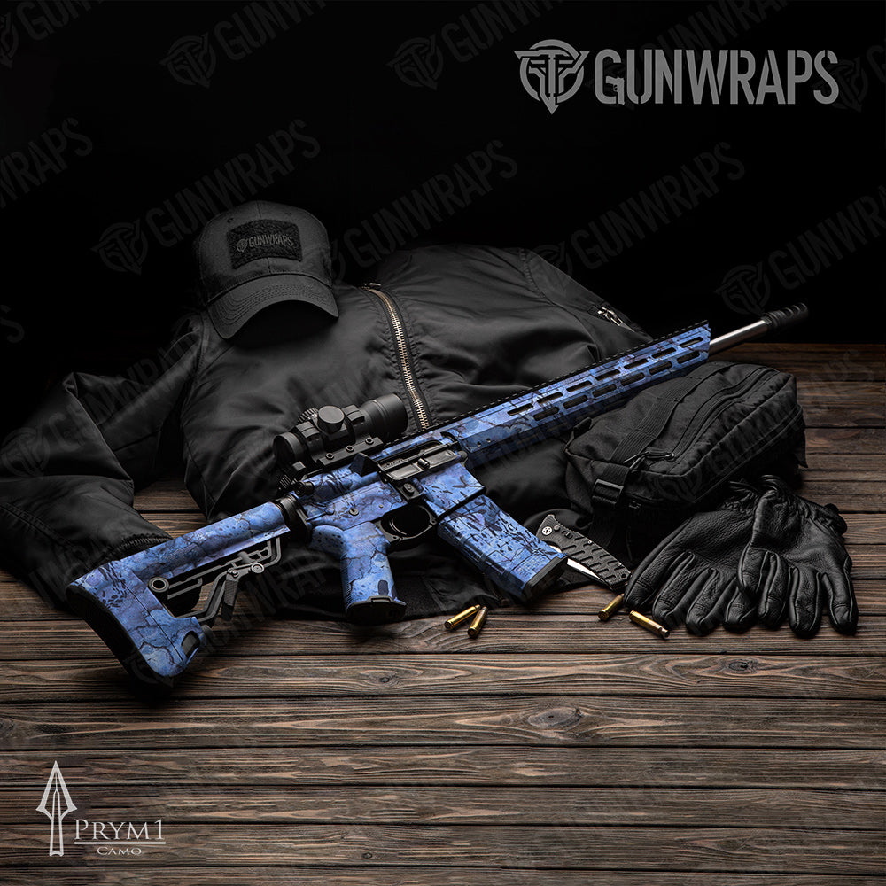 Prym1 Stream Blue AR-15 Gun Skin Vinyl Wraps