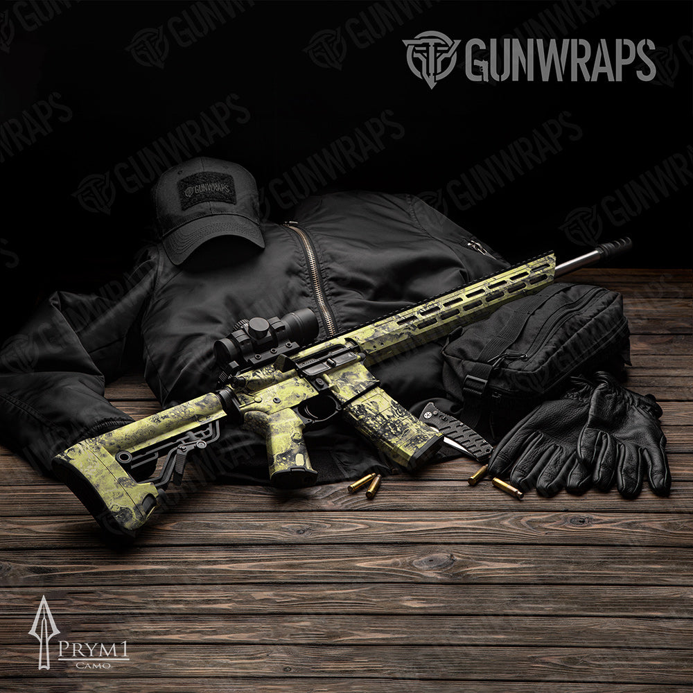 Prym1 Stream Lemon AR-15 Gun Skin Vinyl Wraps