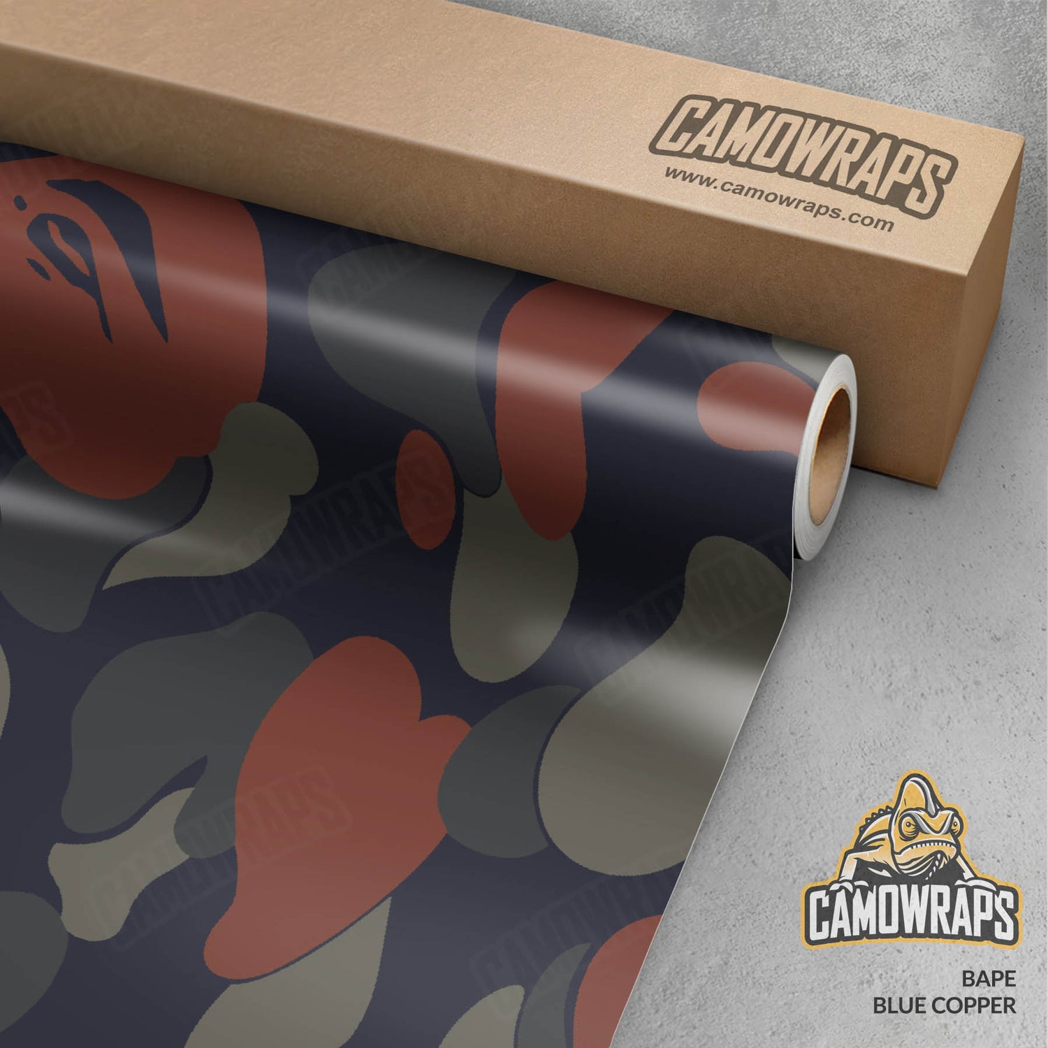 Bape Blue Copper Gun Skin Vinyl Wrap