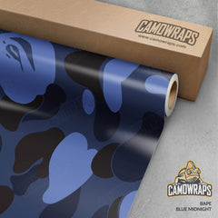 Bape Blue Midnight Gun Skin Vinyl Wrap