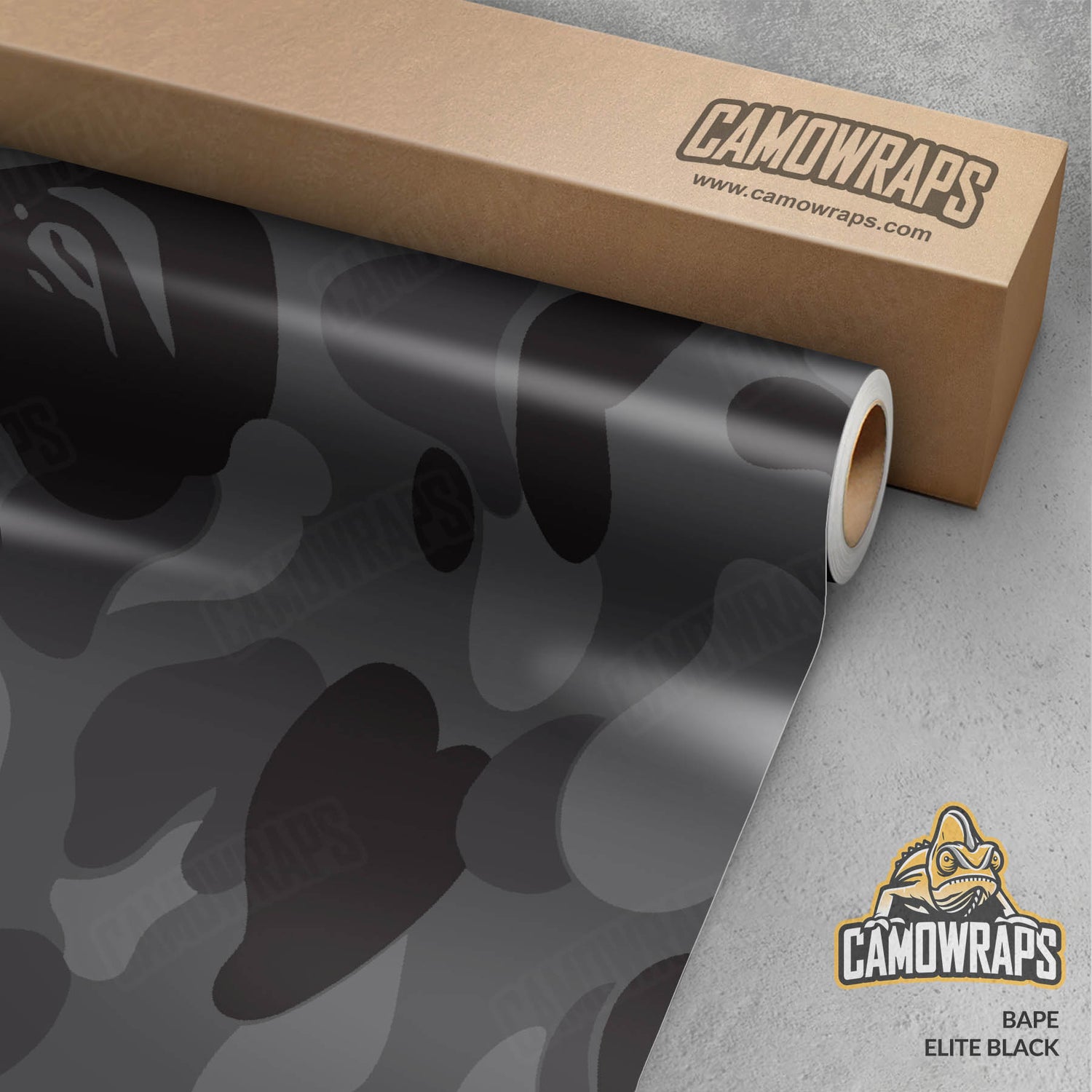 Bape Elite Black Gun Skin Vinyl Wrap