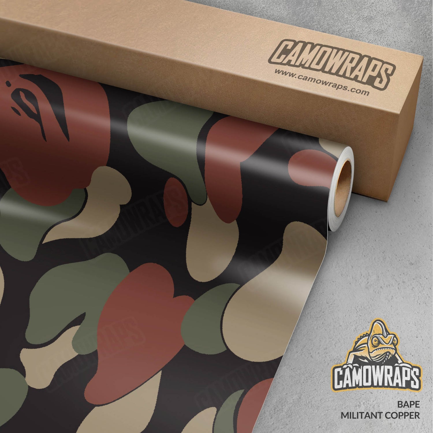 Bape Militant Copper Gun Skin Vinyl Wrap