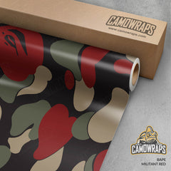 Bape Militant Red Gun Skin Vinyl Wrap