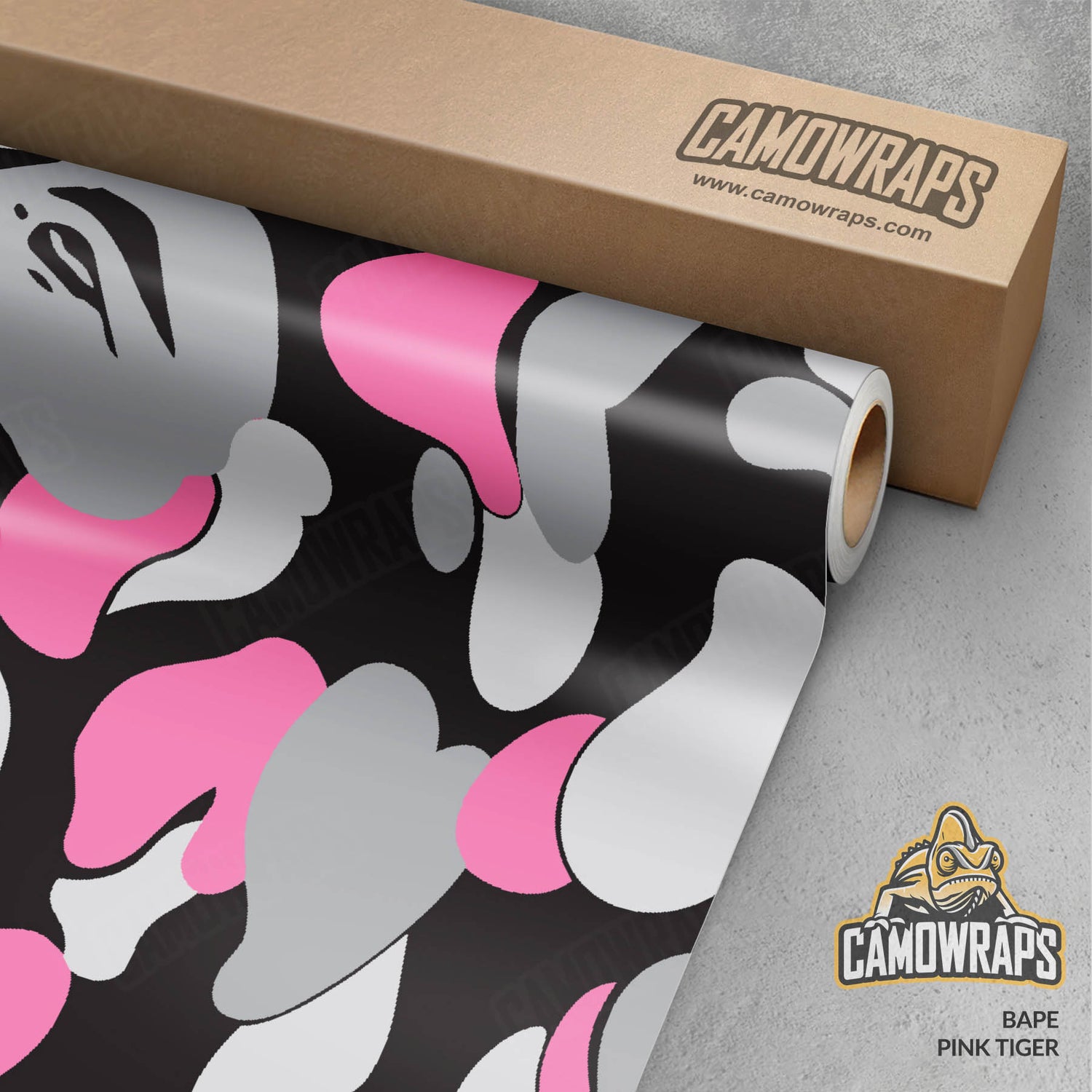 Bape Pink Tiger Gun Skin Vinyl Wrap