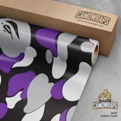 Bape Purple Tiger Gun Skin Vinyl Wrap