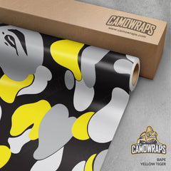 Bape Yellow Tiger Gun Skin Vinyl Wrap