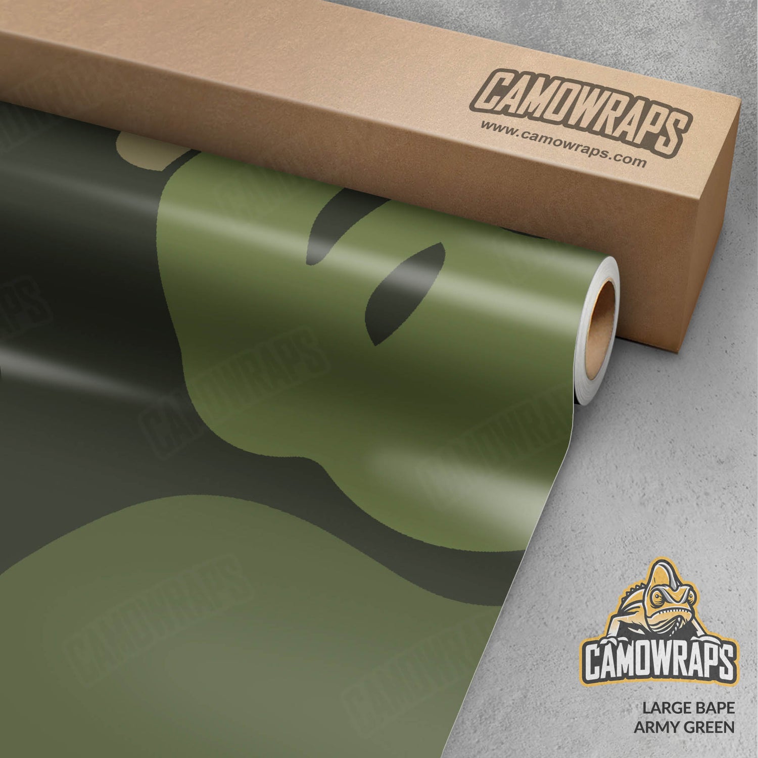 Bape Army Green Gun Skin Vinyl Wrap