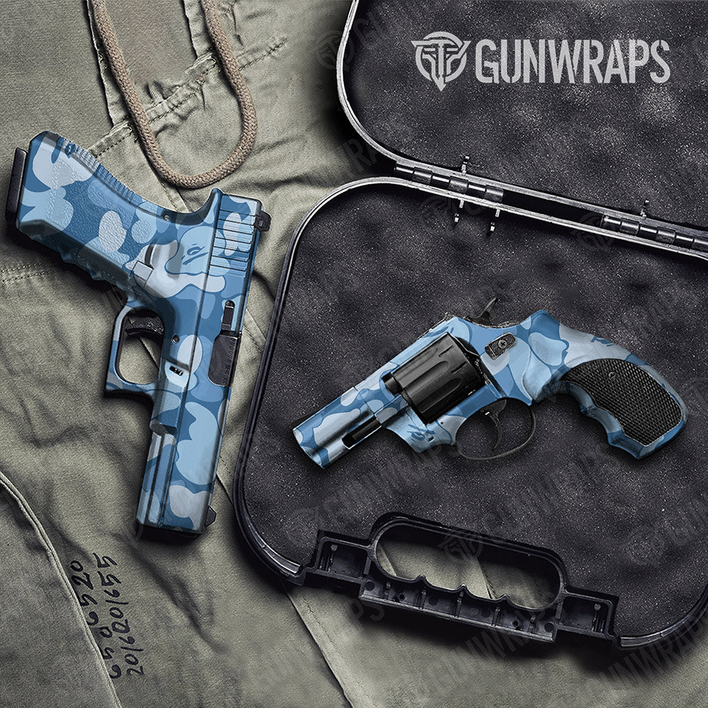 Bape Cool Blue Handgun Gun Skin Vinyl Wraps