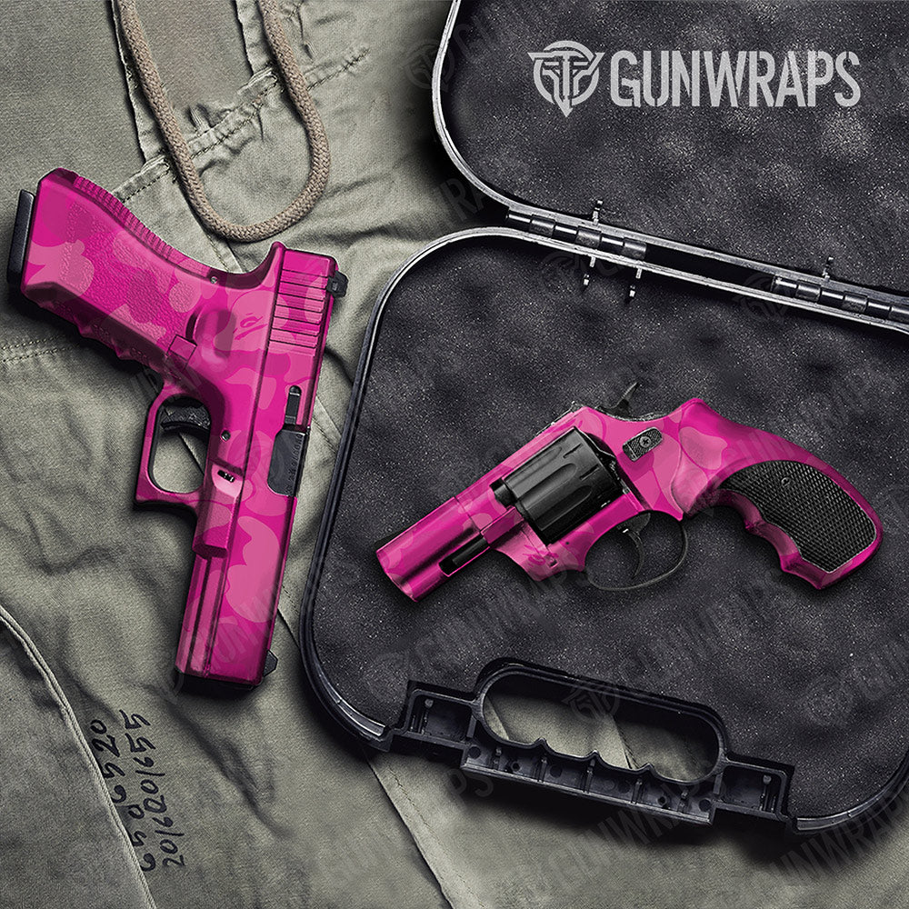 Bape Elite Magenta Handgun Gun Skin Vinyl Wraps