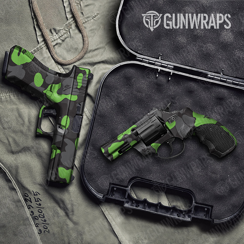 Bape Metro Green Handgun Gun Skin Vinyl Wraps
