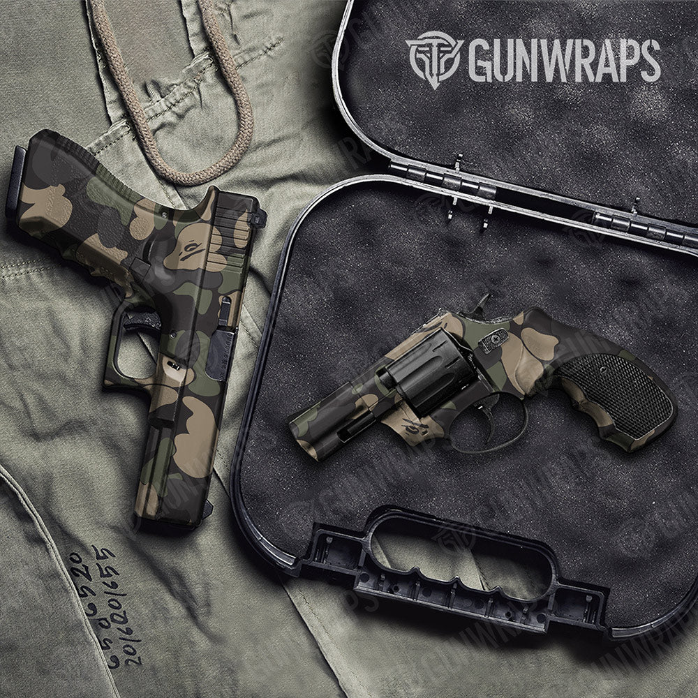 Bape Militant Charcoal Handgun Gun Skin Vinyl Wraps
