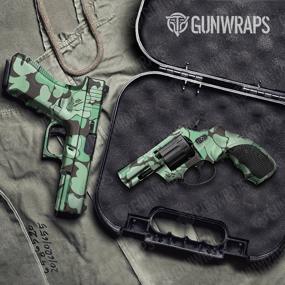 Bape Mint Chocolate Chip Handgun Gun Skin Vinyl Wraps