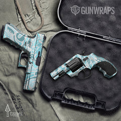 Prym1 OS Aqua Handgun Gun Skin Vinyl Wraps
