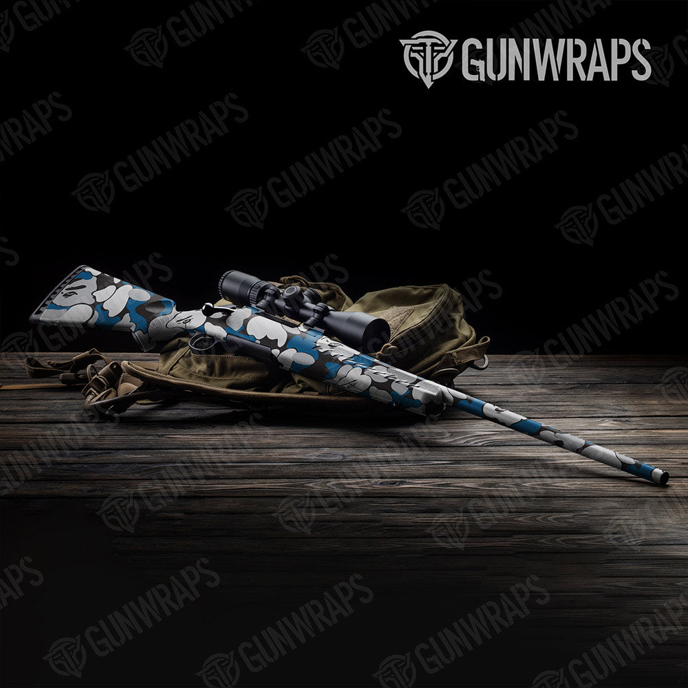 Bape Blue Tiger Rifle Gun Skin Vinyl Wraps