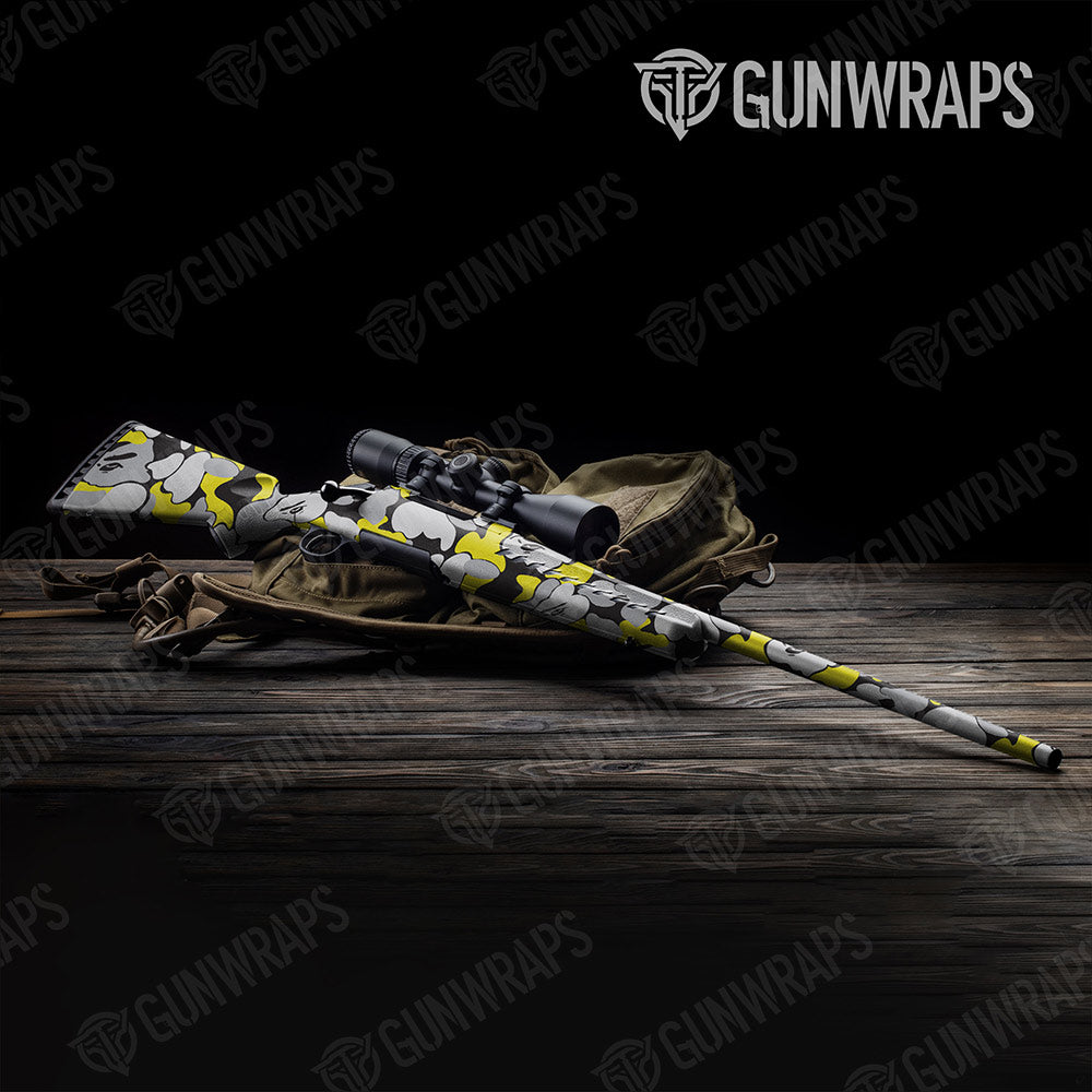 Bape Yellow Tiger Rifle Gun Skin Vinyl Wraps