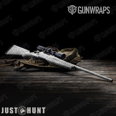 Just Hunt Deceptive Camo Whitened Rifle Gun Skin Vinyl Wraps
