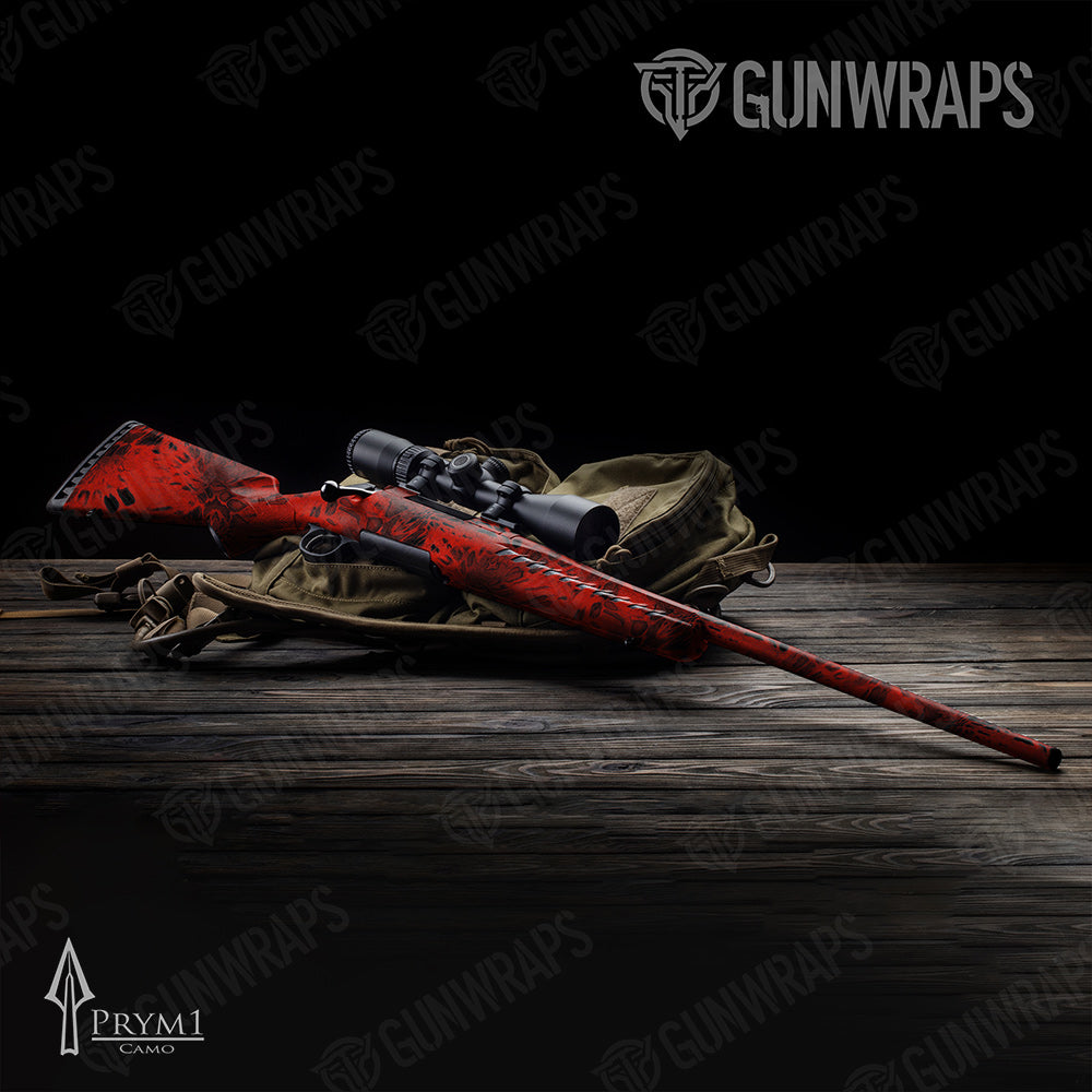 Prym1 Camo Red Hunt Rifle Gun Skin Vinyl Wraps