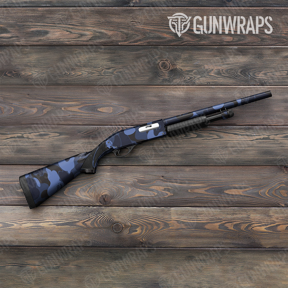 Bape Blue Midnight Shotgun Gun Skin Vinyl Wraps