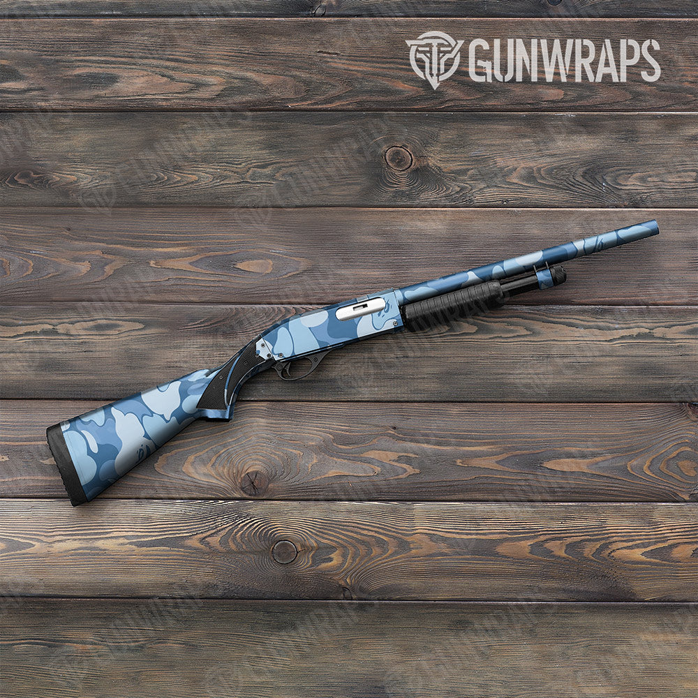 Bape Cool Blue Shotgun Gun Skin Vinyl Wraps
