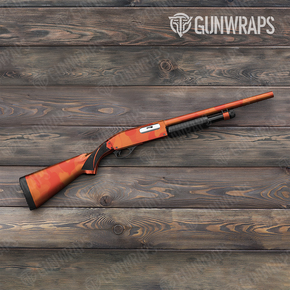 Bape Elite Orange Shotgun Gun Skin Vinyl Wraps