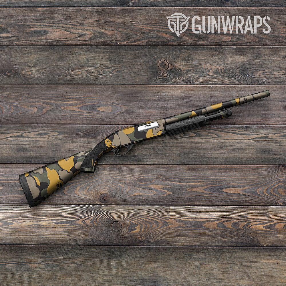 Bape Militant Yellow Shotgun Gun Skin Vinyl Wraps