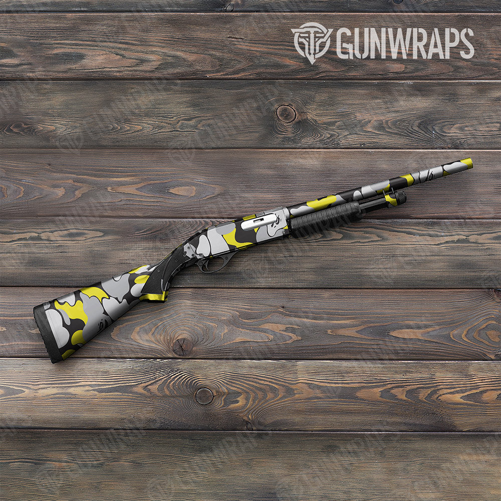Bape Yellow Tiger Shotgun Gun Skin Vinyl Wraps