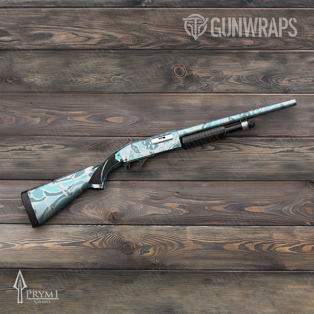Prym1 OS Aqua Shotgun Gun Skin Vinyl Wraps
