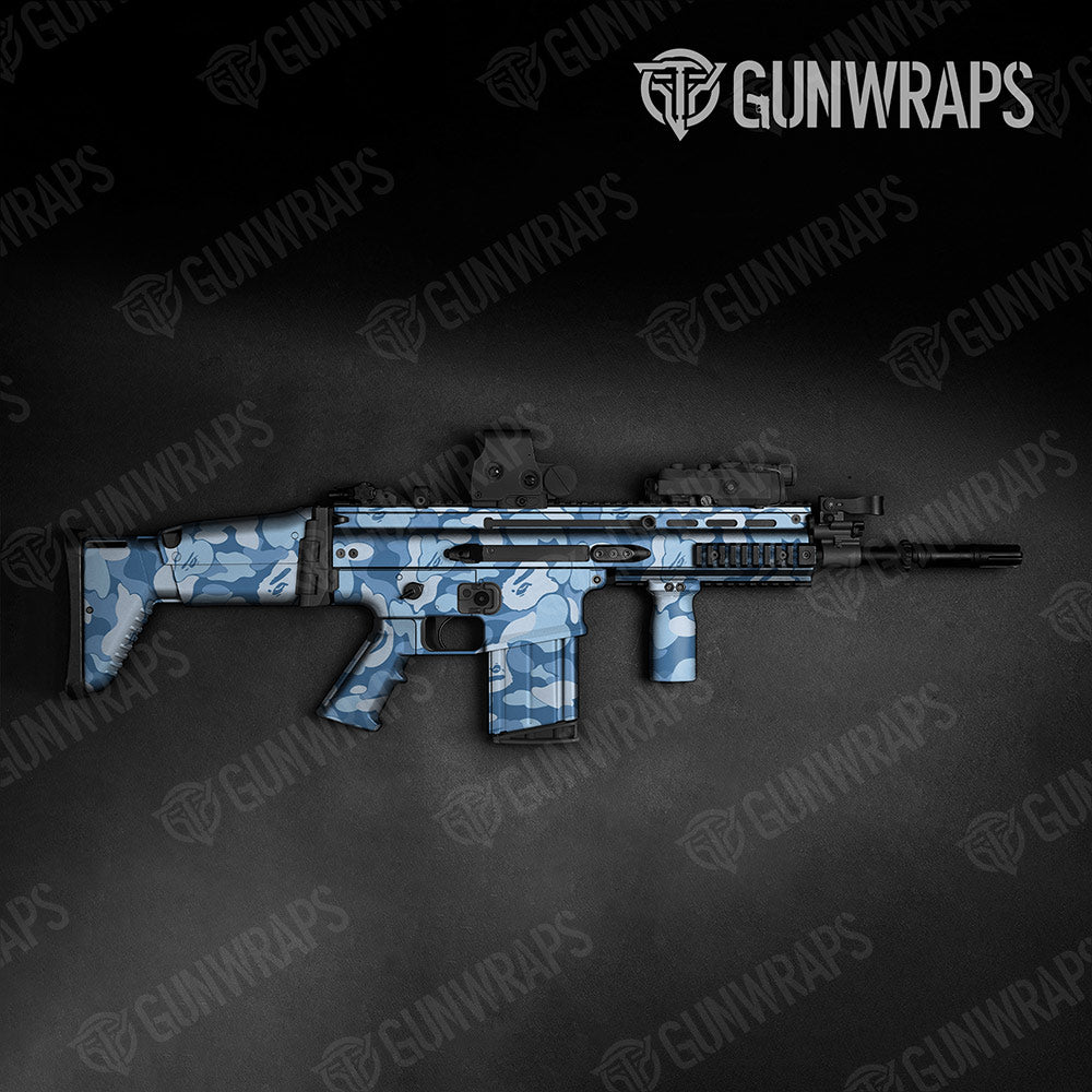 Bape Cool Blue Tactical Gun Skin Vinyl Wraps