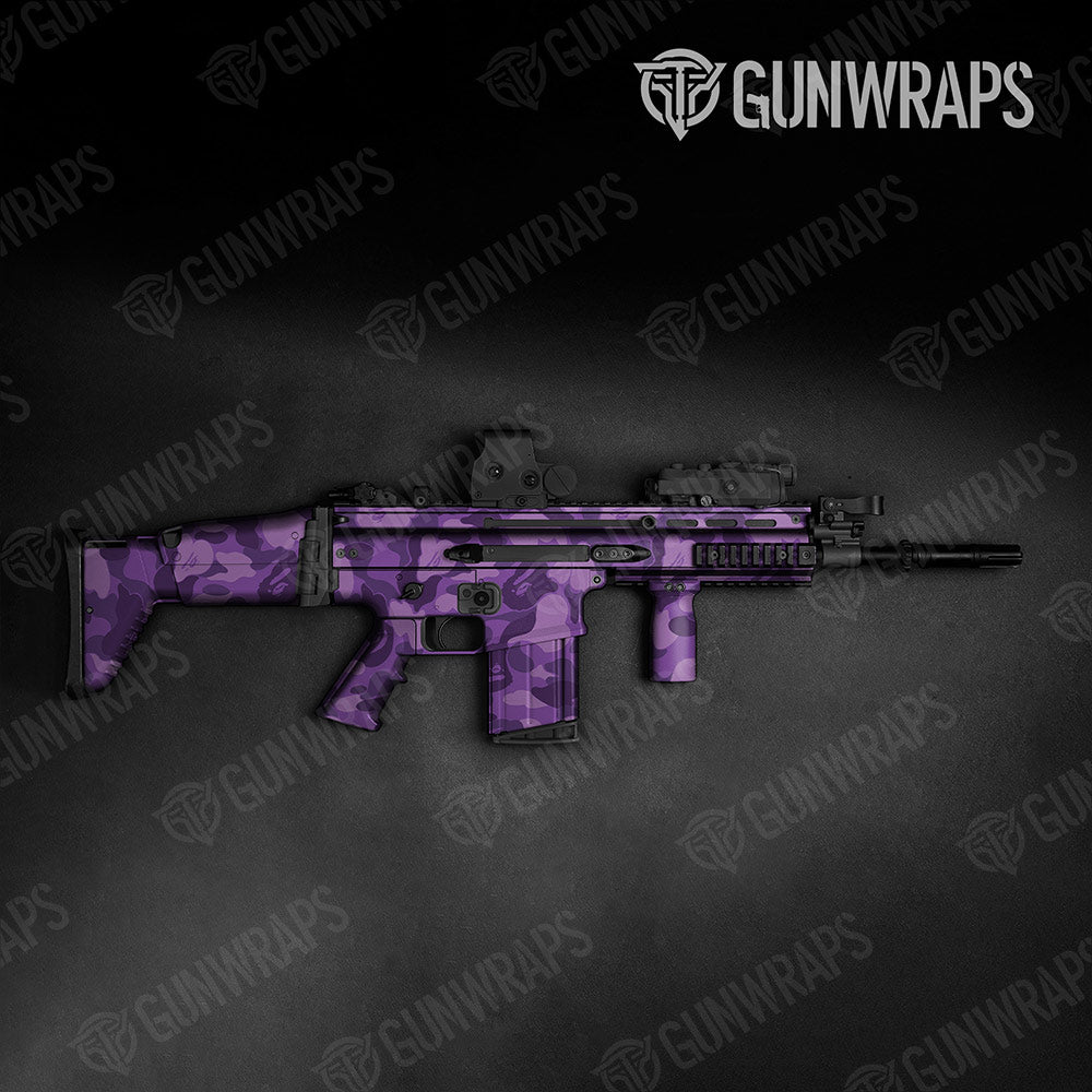 Bape Elite Purple Tactical Gun Skin Vinyl Wraps