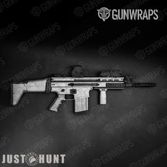 Just Hunt Deceptive Camo Whitened Tactical Gun Skin Vinyl Wraps