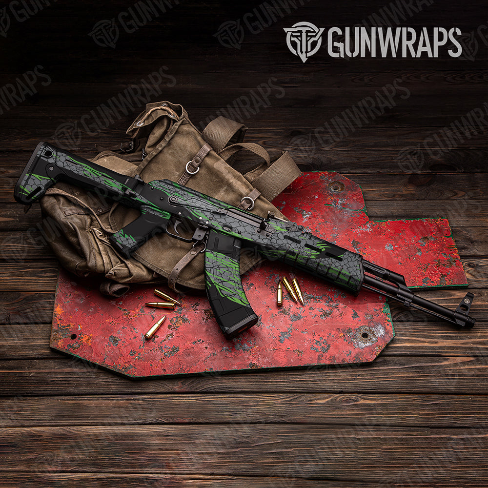 Dragonbreath Green AK-47 Gun Skin Vinyl Wraps