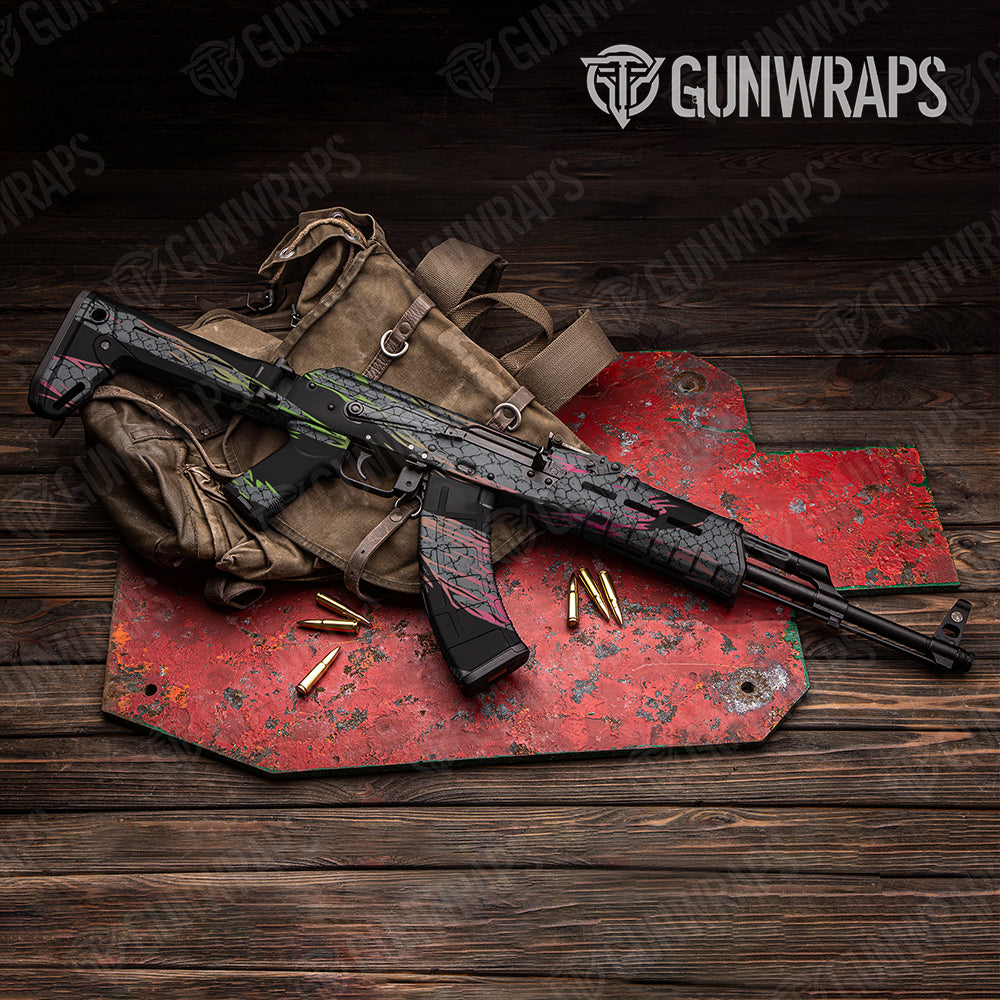 Dragonbreath Retro Punk AK-47 Gun Skin Vinyl Wraps