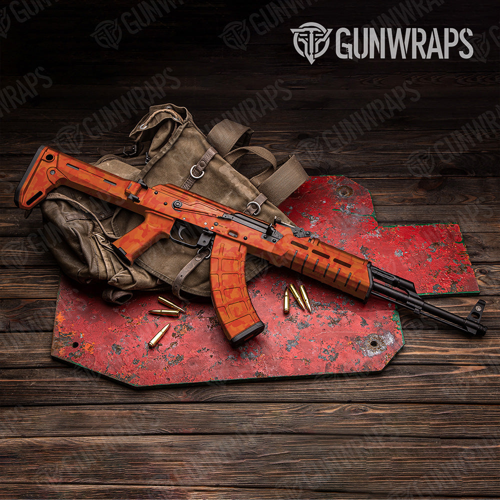Erratic Elite Orange Camo AK-47 Vinyl Wrap
