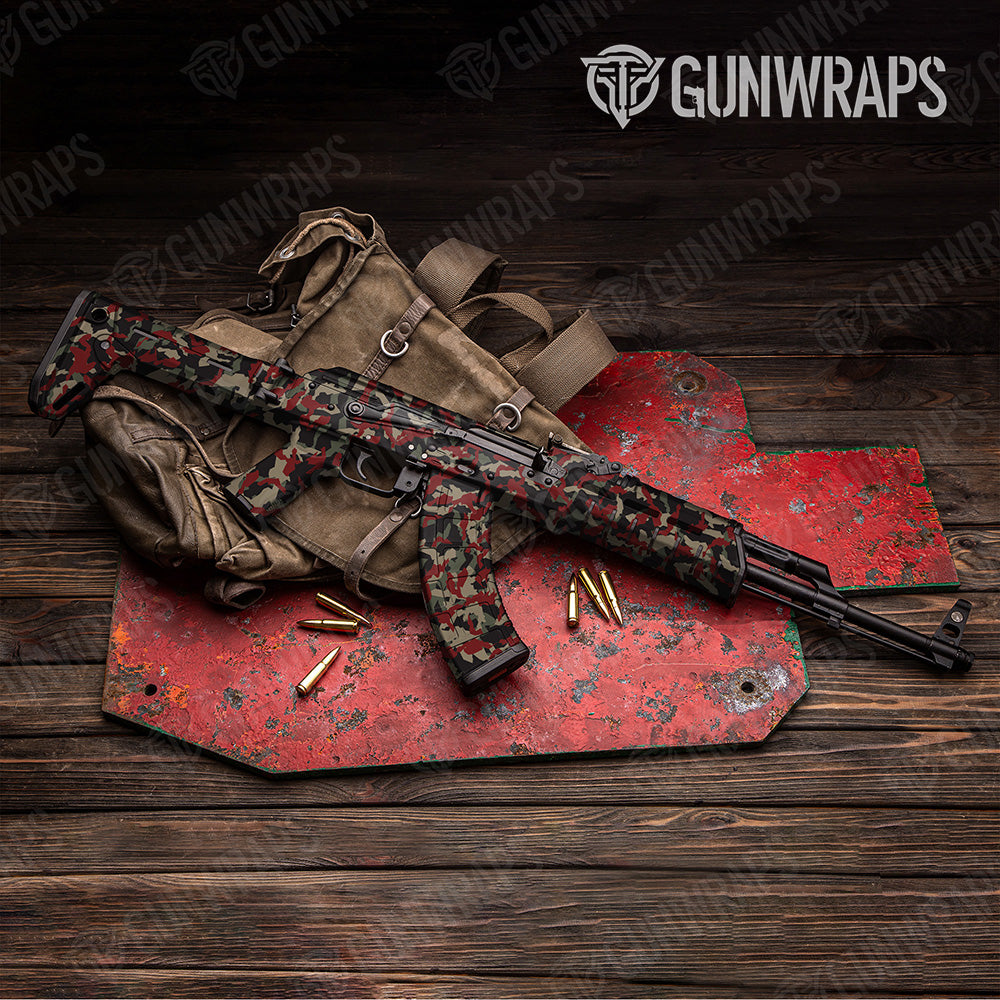 Erratic Militant Red Camo AK-47 Vinyl Wrap