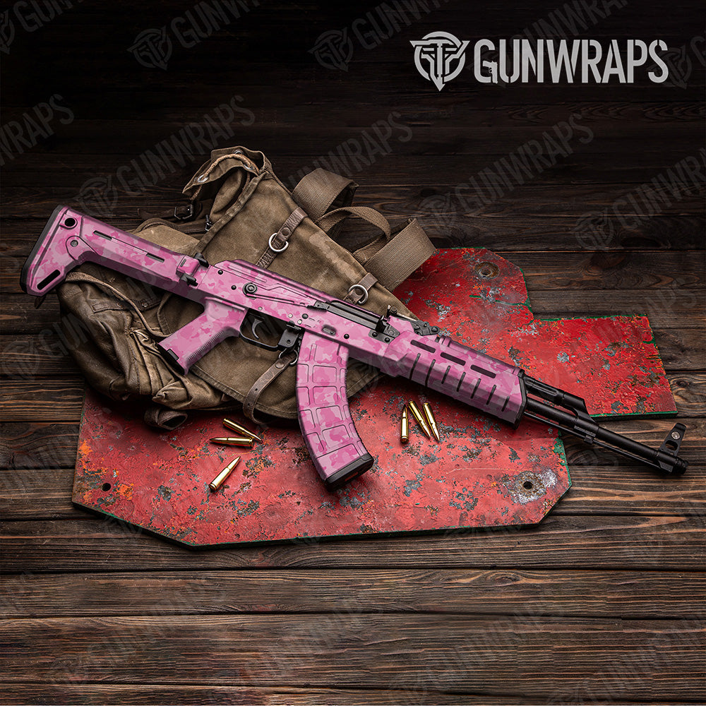 AK 47 Cumulus Elite Pink Camo Gun Skin Vinyl Wrap