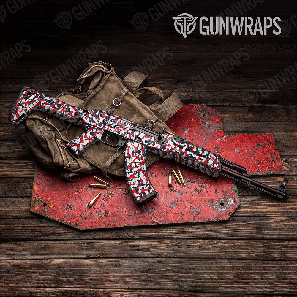 AK-47 Ragged America Camo Gun Skin Vinyl Wrap