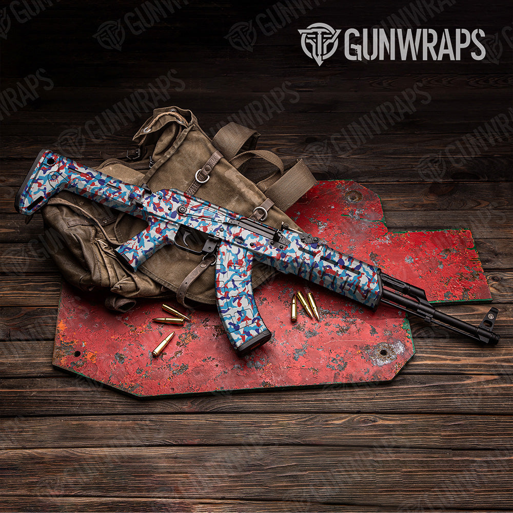 AK-47 Ragged M Series Camo Gun Skin Vinyl Wrap