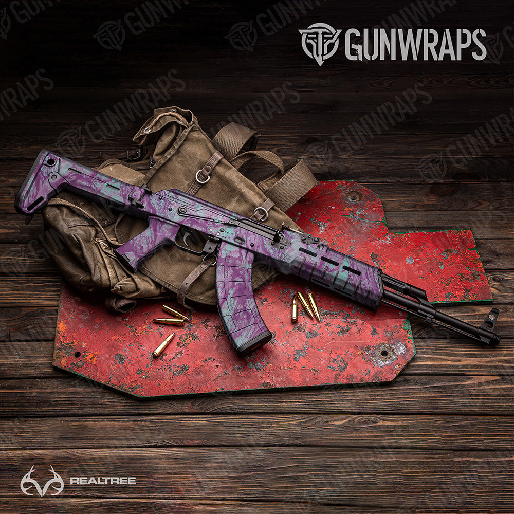 AK-47 Realtree Aspect Ocean Spray Camo Gun Skin Vinyl Wrap