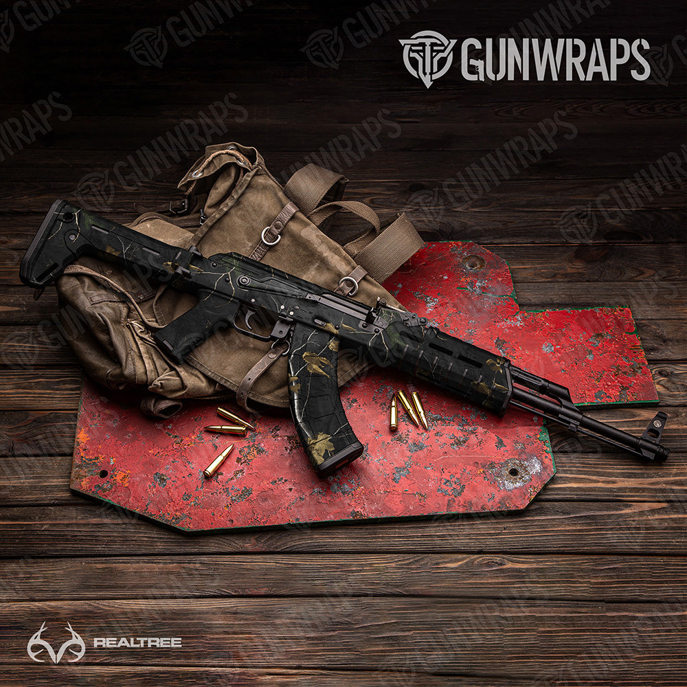 AK-47 Realtree XTRA Colors Black Camo Gun Skin Vinyl Wrap