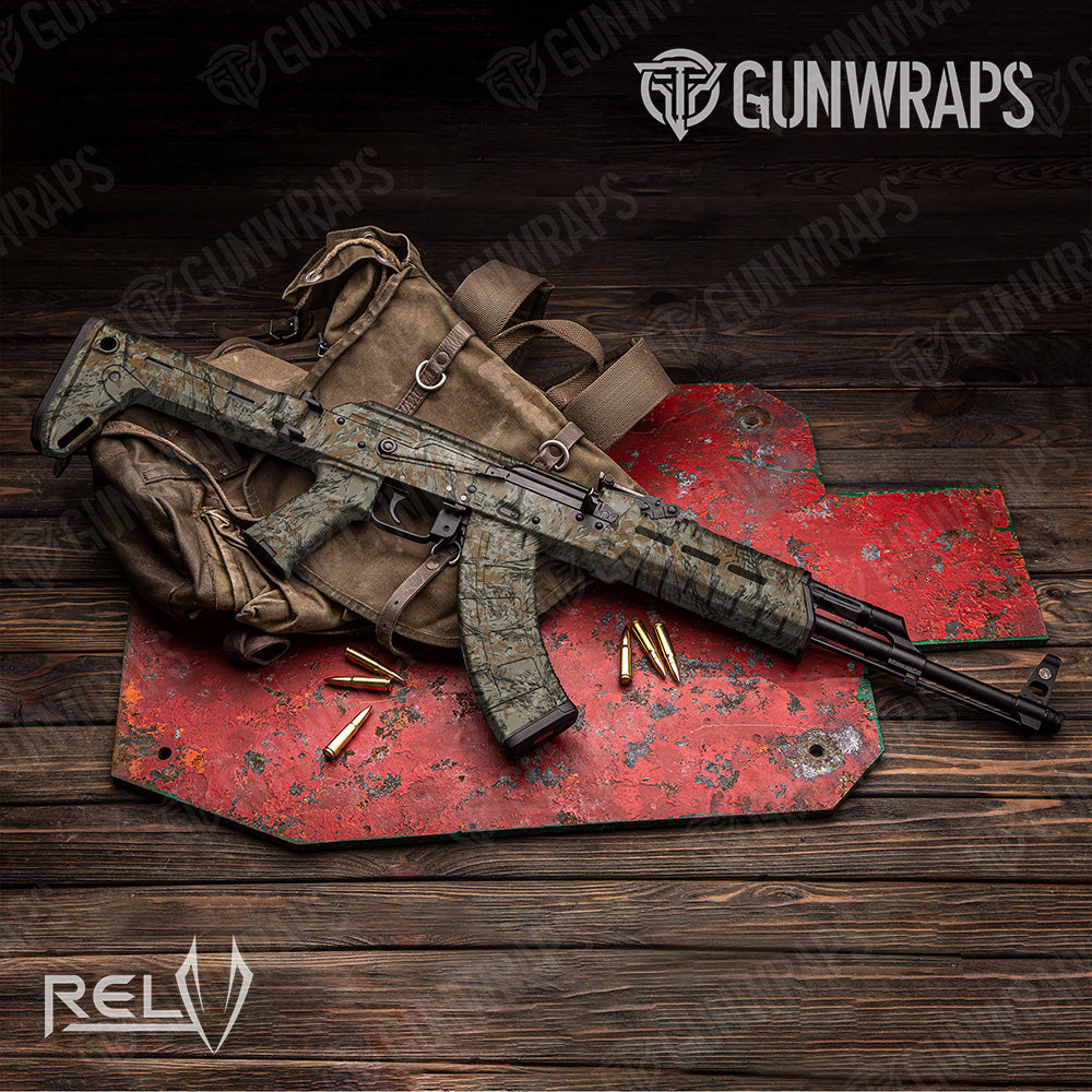 AK 47 X1 RELV Copperhead Camo Gun Skin Vinyl Wrap