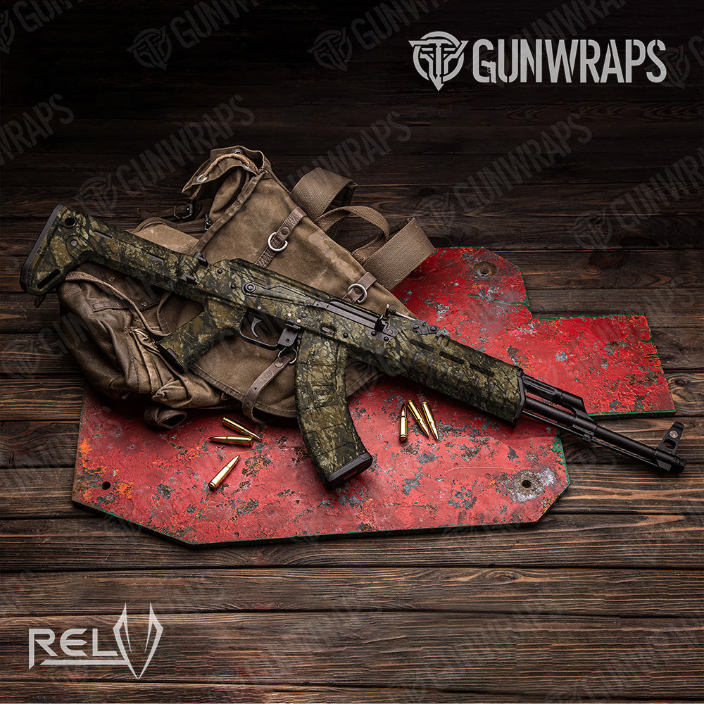 AK 47 X1 RELV Harvester Camo Gun Skin Vinyl Wrap