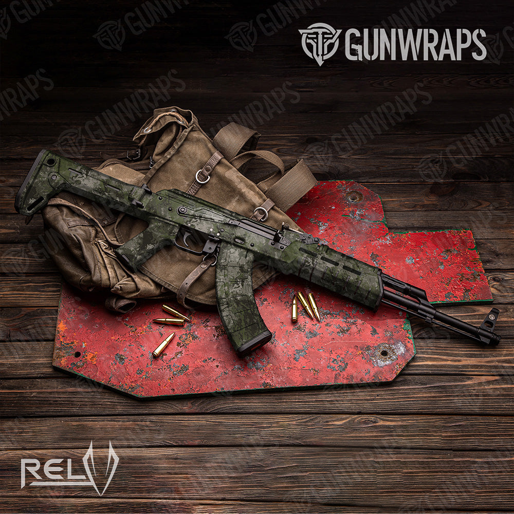 AK 47 X1 RELV Tunnel Rat Camo Gun Skin Vinyl Wrap